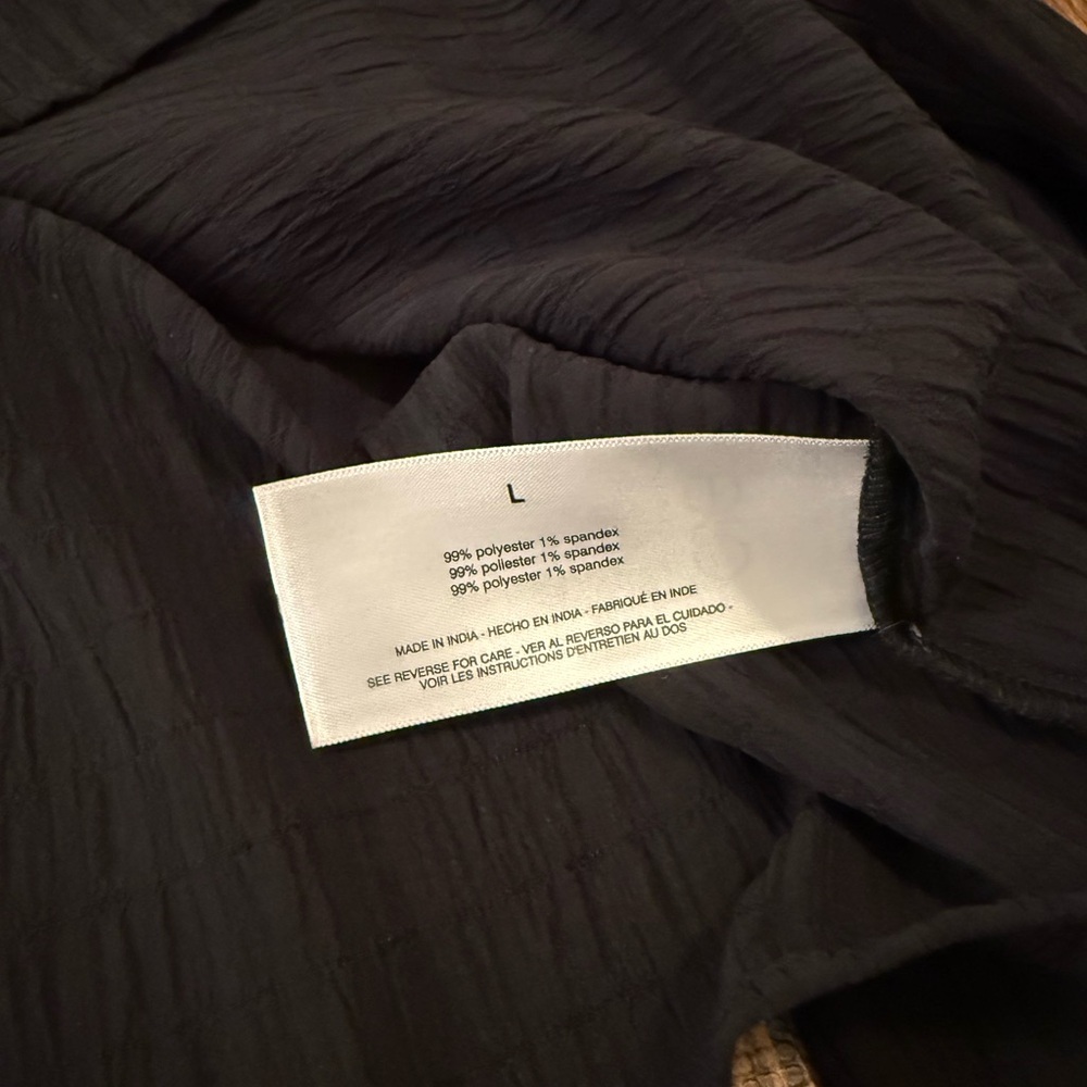 Sam Edelman Black Sheer Blouse | L - Picture 8 of 13